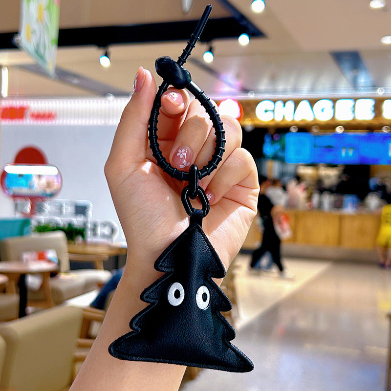 Wholesale Creative Cartoon Leather Pendants, Emoticons, Cat Keychains